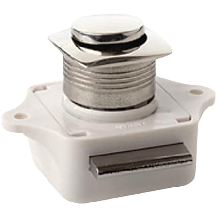 Sea-Dog SeaDog 225320 Push Button Rim Latch - Square / Round, Stainless/Plastic Housing 225320-1